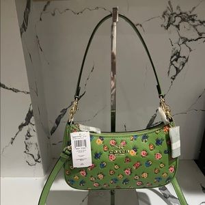 Coach Teri Shoulder Bag With Mini Vintage Rose Print